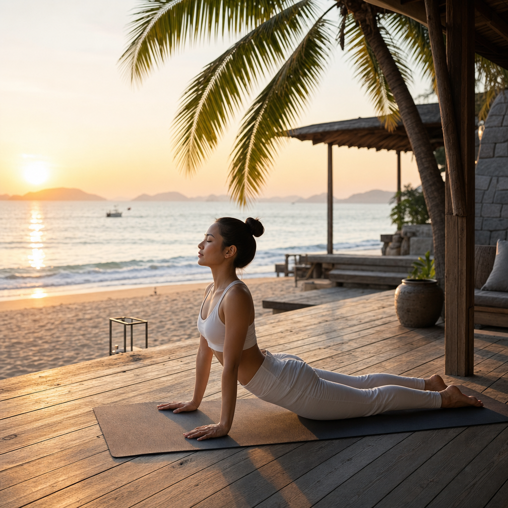 Yoga bên biển